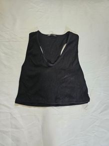 Zara Black Crop Top