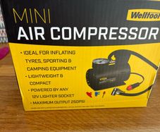 Mini Air Compressor - pump for tires, footballs, bike wheels