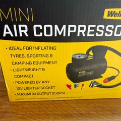 Mini Air Compressor - pump for tires, footballs, bike wheels