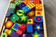 Melissa &amp; Doug wooden lacing blocks