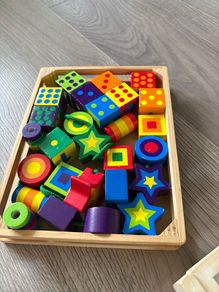 Melissa & Doug wooden lacing blocks