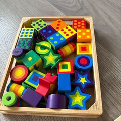 Melissa & Doug wooden lacing blocks