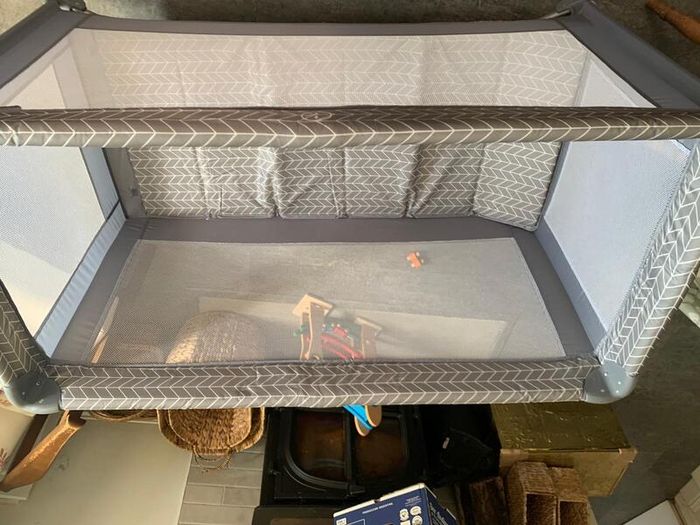 Travel cot and foam mattress