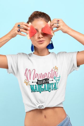 Mamacita needs a margarita t-shirt cool funny mom t-shirt tee top shirt
