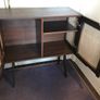 Meranti wood with rattan-door cabinet 80x35x85cm Image 2