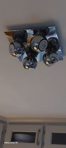 4 Light spotlight Ceiling Light. Bulbs included