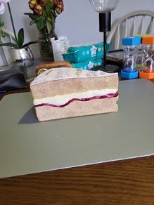 Slice of cake money box
