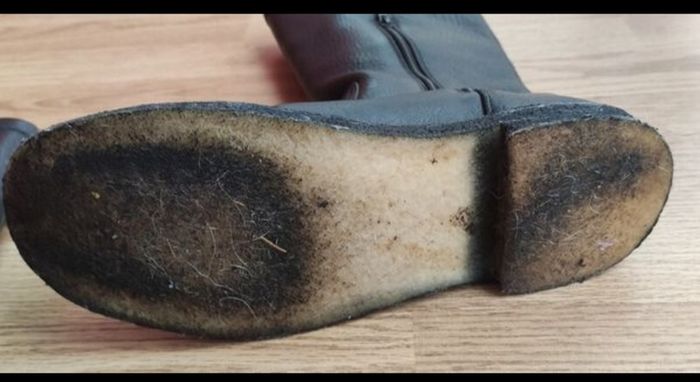 Clarks Originals Black Pebbled Leather Tall Knee High Boots  UK 6 / EU 39