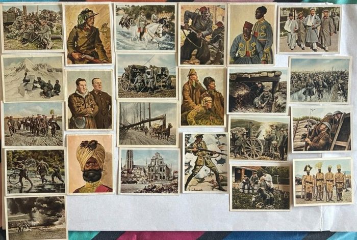 German WW1 Cigarette Cards x 23