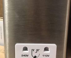 Brushed Steel Shaving Socket