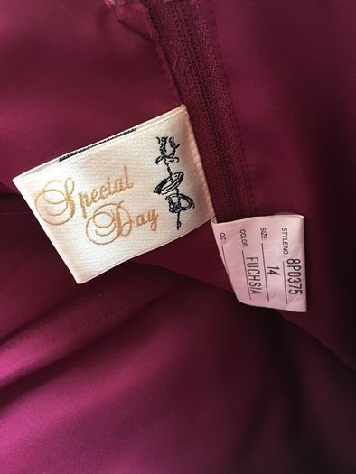 Fuchsia bridesmaid dress size 14