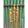 4 piece Brass Fireside Companion Set KAS537 Image 4