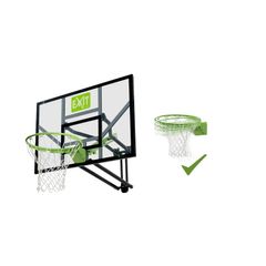 EXIT Galaxy wall-mounted basketball backboard with dunk hoop
