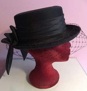Vintage KANGOL Riding Dressage style HAT with veil