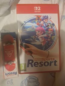 Nintendo Switch Sports Resort Game + Finger Skateboard (Brand New / Mint)