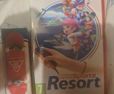 Nintendo Switch Sports Resort Game + Finger Skateboard (Brand New / Mint)