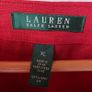 Lauren Ralph Lauren Red 100% Linen Lace-Up Tunic Blouse Roll Tab Sleeve XL Image 6