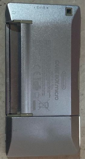 nintendo game boy micro silver console