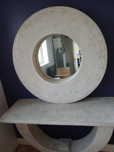 Bespoke console table and mirror