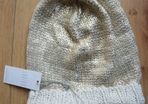 Ladies Savida Cream Foil Beanie hat