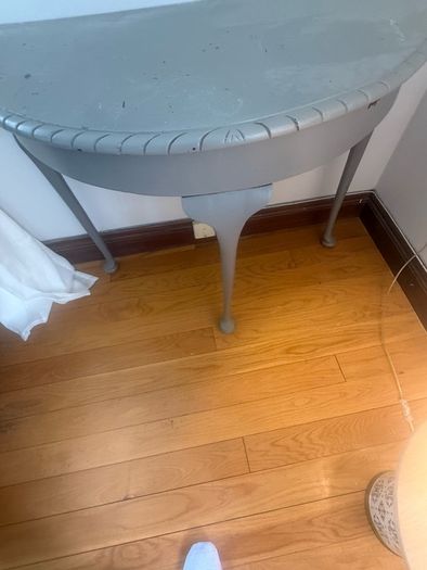 hall table and mirror