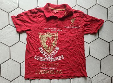 Mens Liverpool shirt polo Anfield red size L