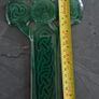Green Celtic Cross Fused Glass Window Hanger Image 6