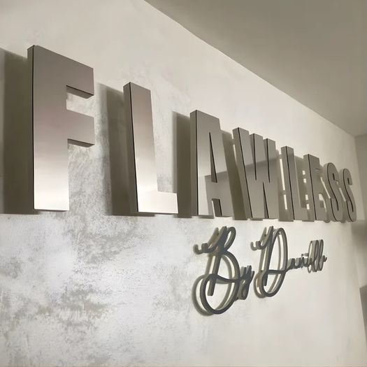 Interior 3D Wall Signs Non Illuminated Reception Business Signs