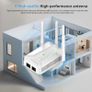 WiFi Extender Booster, WiFi Booster 4 Antennas Ethernet Port, 30 Devices WiFi Booster Range Extender, Covers Up to 5000 Sq.ft, Quick Setup, Works with Any WiFi Router, UK Plug Image 3