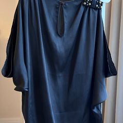Women's Black Top with bow by River Island, Size UK8 EUR34