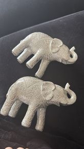 Vase pampas 2 elephants