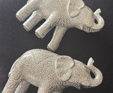 Vase pampas 2 elephants