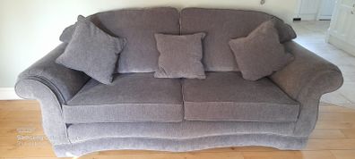 Grey Sofa + 2 one seaters