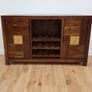 solid mango wood sideboard bar cabinet drinks cabinet 145cm solid wood Image 8