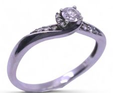 9k gold diamond ring