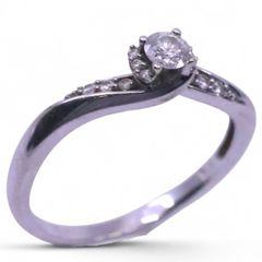 9k gold diamond ring