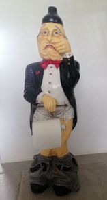 Old man paper toilet holder