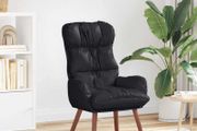 Armchair Black  Artificial Leather