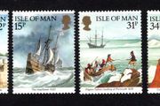 1986 Isle of Man Aeripex '86 International Stamp Exhibition. Myles Standfish of the Mayflower Commemorative Stamp Mint Never Hinged (MNH)