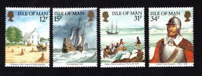 1986 Isle of Man Aeripex '86 International Stamp Exhibition. Myles Standfish of the Mayflower Commemorative Stamp Mint Never Hinged (MNH)