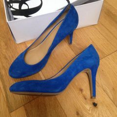 NEW Blue suede Nine West heels UK5.5 / 6