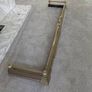 Brass metal fireplace surround edging Image 2