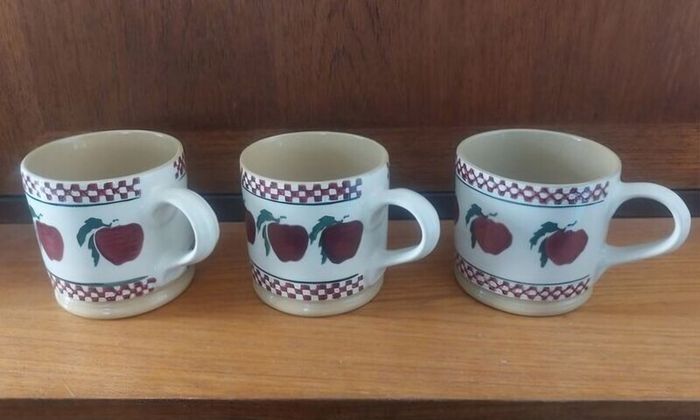 Nicholas Mosse Apple Pattern Large Mugs, Priced Individually, Three Available