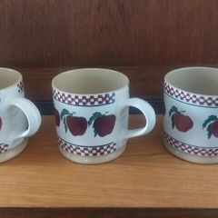 Nicholas Mosse Apple Pattern Large Mugs, Priced Individually, Three Available