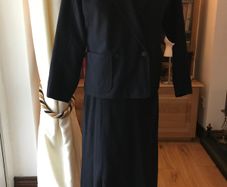 Vintage Alexon Black Double-breasted Suit -Size 10