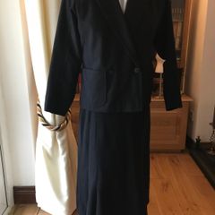Vintage Alexon Black Double-breasted Suit -Size 10