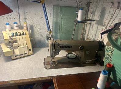 industrial sewing machine and overlocker