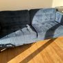 blue velvet sofa Image 2