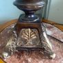 Vintage Style Ornate Table Lamp with Fabric Shade Image 3