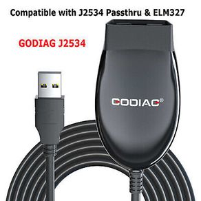 GODIAG GD101 J2534 Passthru Diagnostic Cable for FordMazda/Honda/Toyota/Renault/Forscan/ScanMaster/SDD/PCM-Flash/ELM327/J1979
